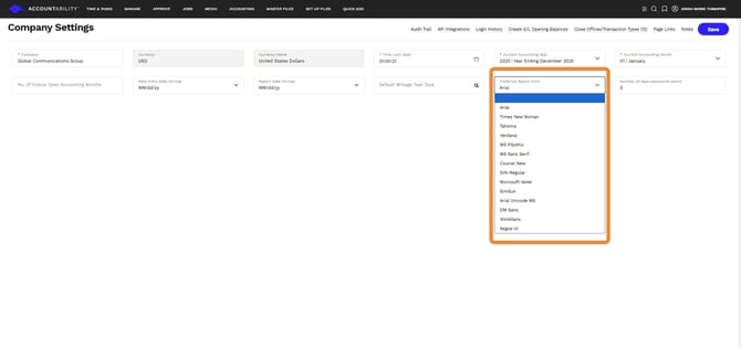 Definable Report Font - Step 3