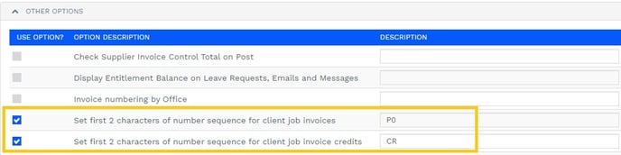 Invoice Prefix Option