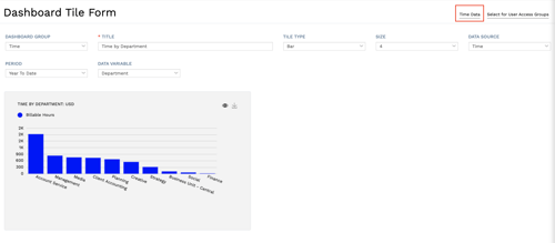 Dashboard Tile Form